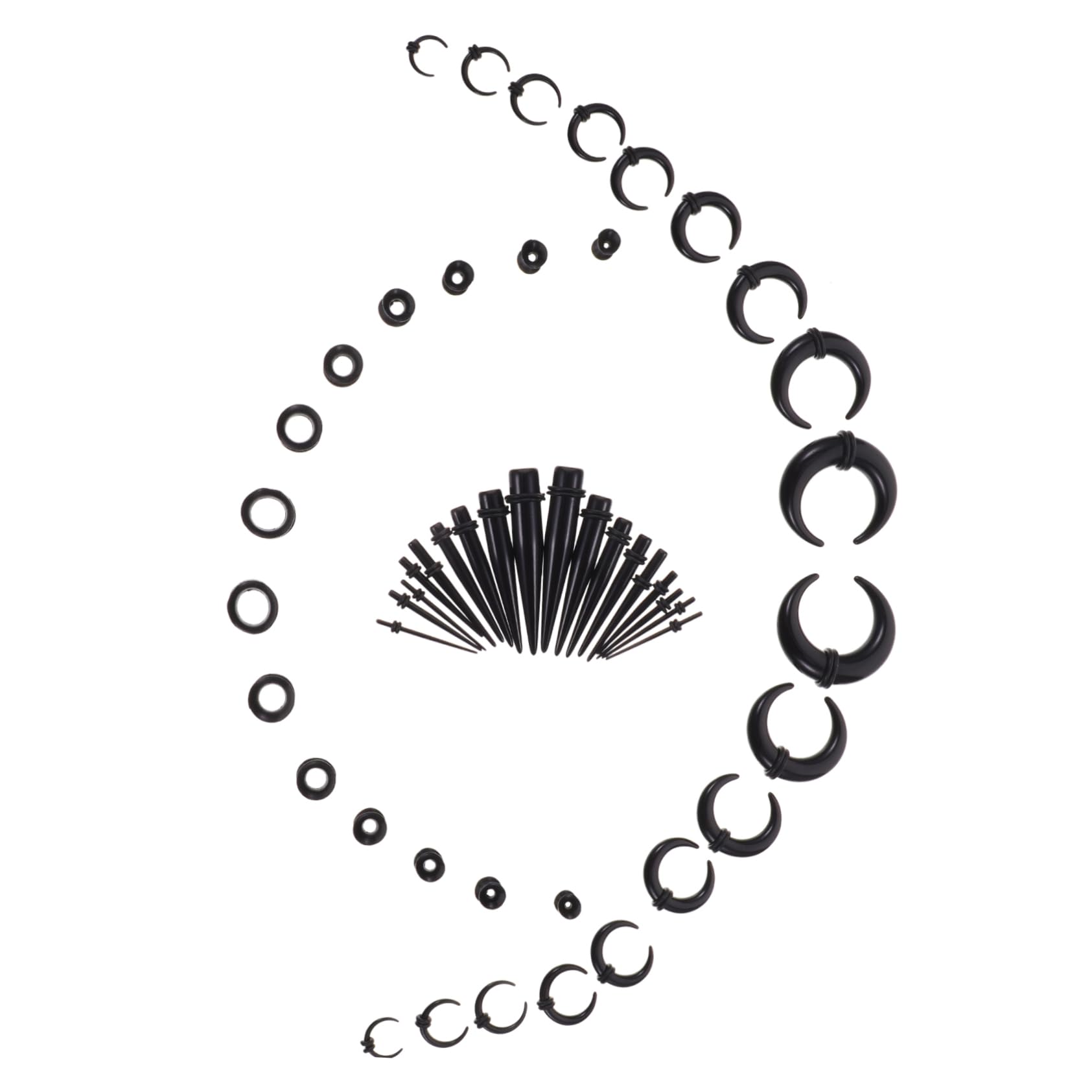 Baluue 5sätze Dehnungsstäben Für Ohrpiercings Geeignet Für Anfänger Und Für Kostümpartys Und Festivals Unisex Design