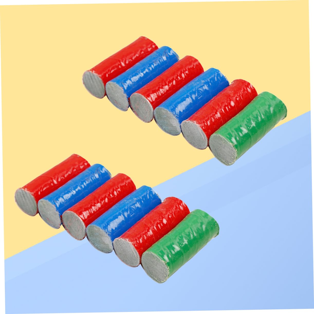 KOMBIUDA Stainless Steel Cleaning Brush Stick 12pcs for Kitchenware Sink Oil Stains Random Color