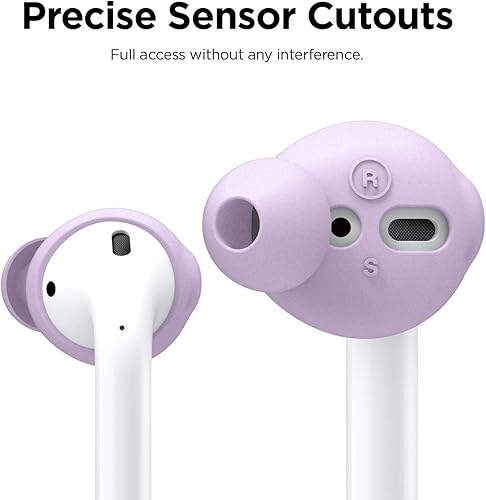 Miniatura 3 de elago Funda para auriculares diseñada para Apple AirPods 2 y 1 o EarPods, puntas de silicona para los oídos, agarre para los oídos, mejora de la