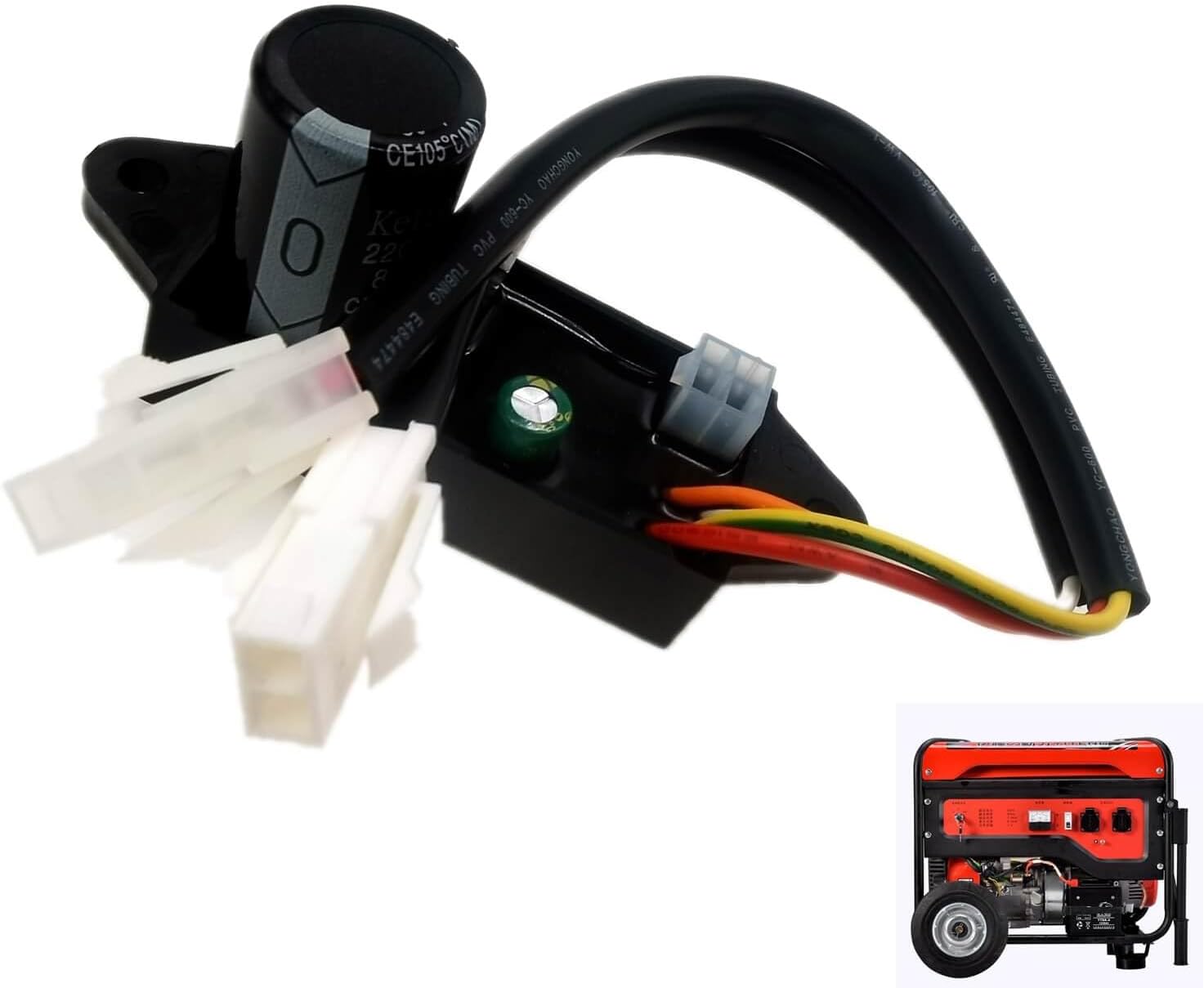 Ignition ModuleIgnition Control Module TJ113-2009-1, 63584, Compatible with Harbor Freight Predator 3500 Inverter Generator Ignition Module for Loncin LC3000i LC3300i