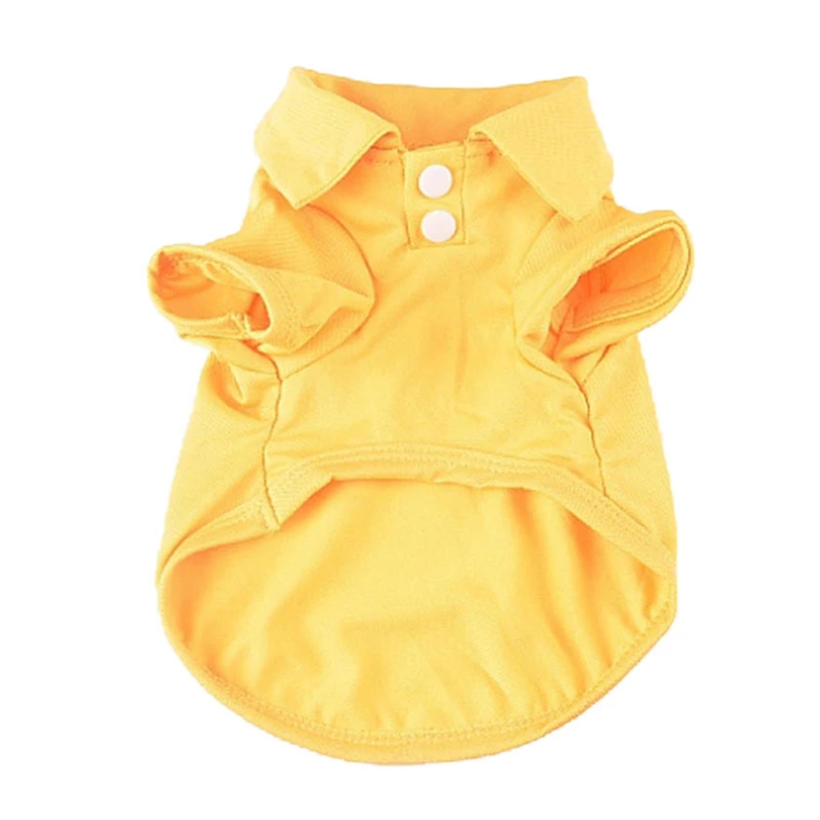 Polo d'été pour chien chiot Chihuahua jaune S, vêtement souple et respirant