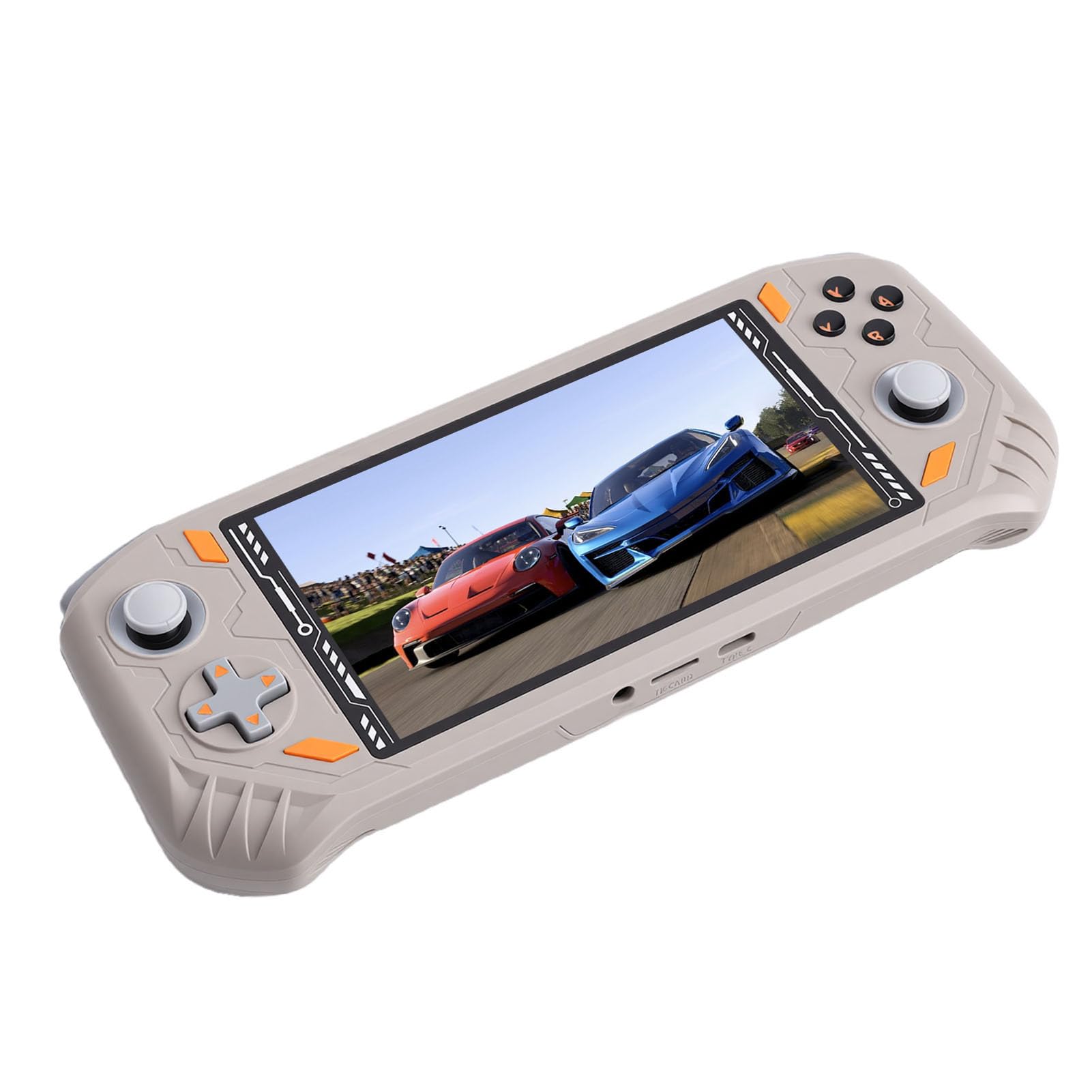 Console di Gioco Portatile Lettore da Gioco Portatile con Schermo da 5,5 Pollici con Potente Chip Quad Core per Giocatori Occasionali (Beige)