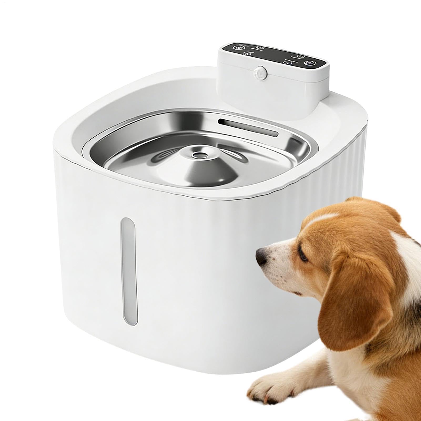 Fontaine à boire pour chat ultra silencieuse avec pompe et système de filtration d'eau actif