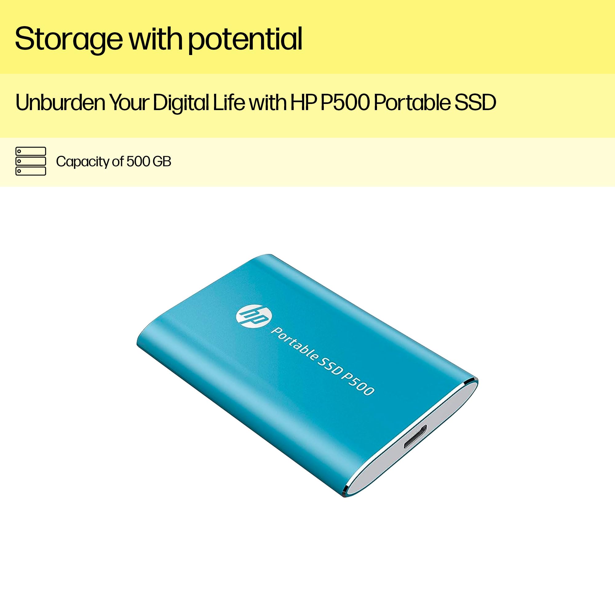 HP Portable SSD P500 USB 3.2 GEN 1 500 GB s NAND Flash (84B41AA