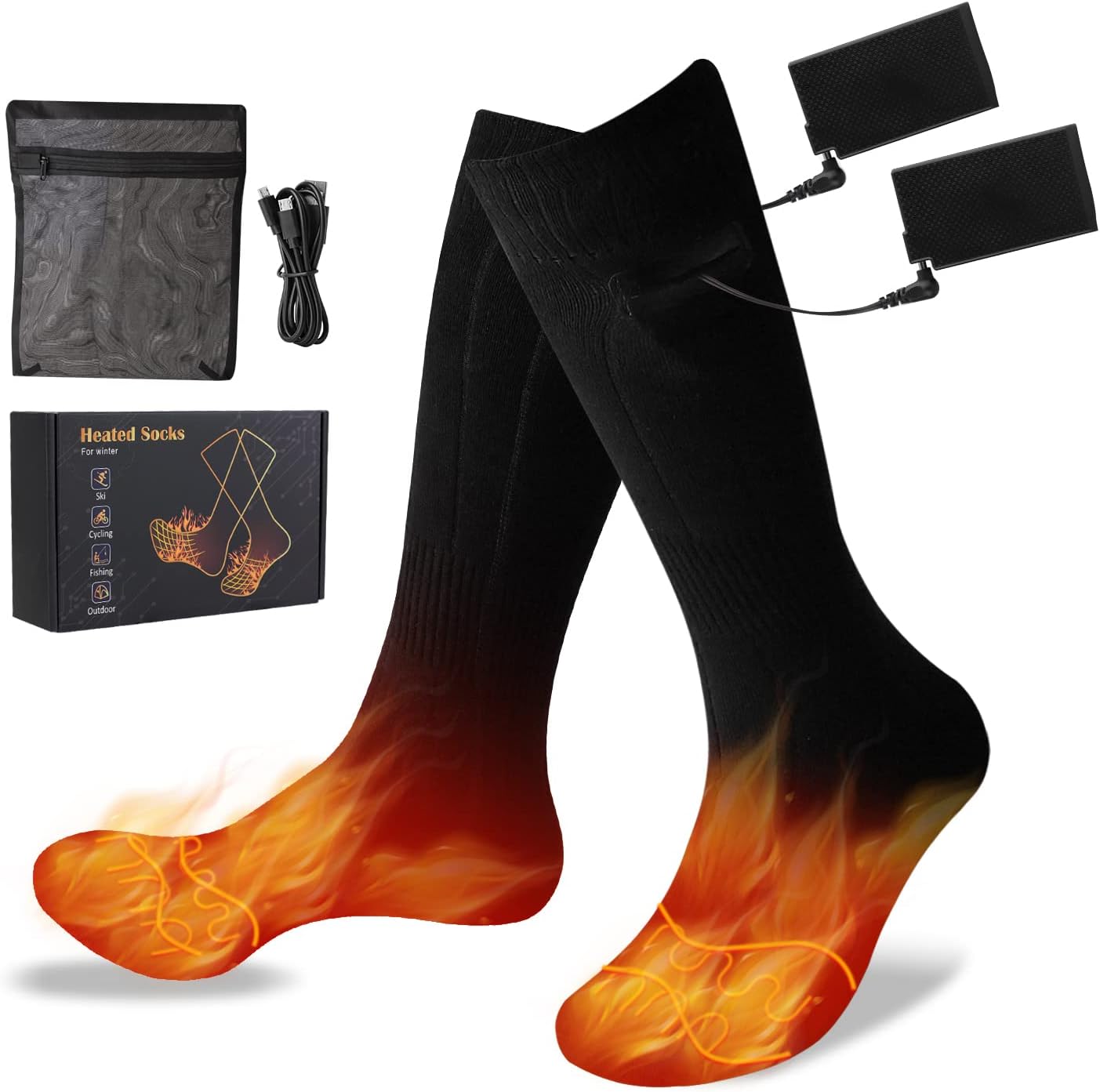Vipoo Upgraded Heated Socks with Rechargeable Ethiopia Ubuy