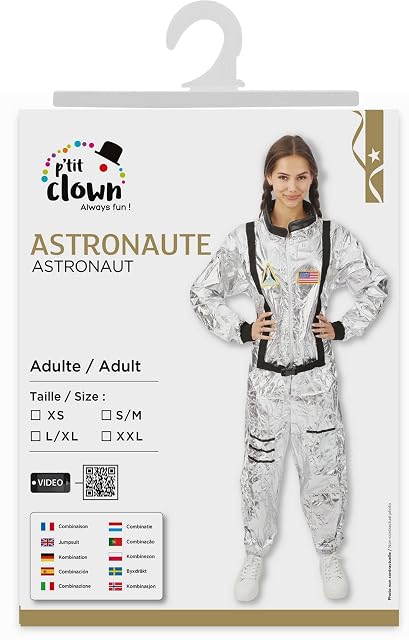 Foto 5 de 7 de P'tit Clown re21108 - Disfraz de Astronauta para mujer, talla S/M