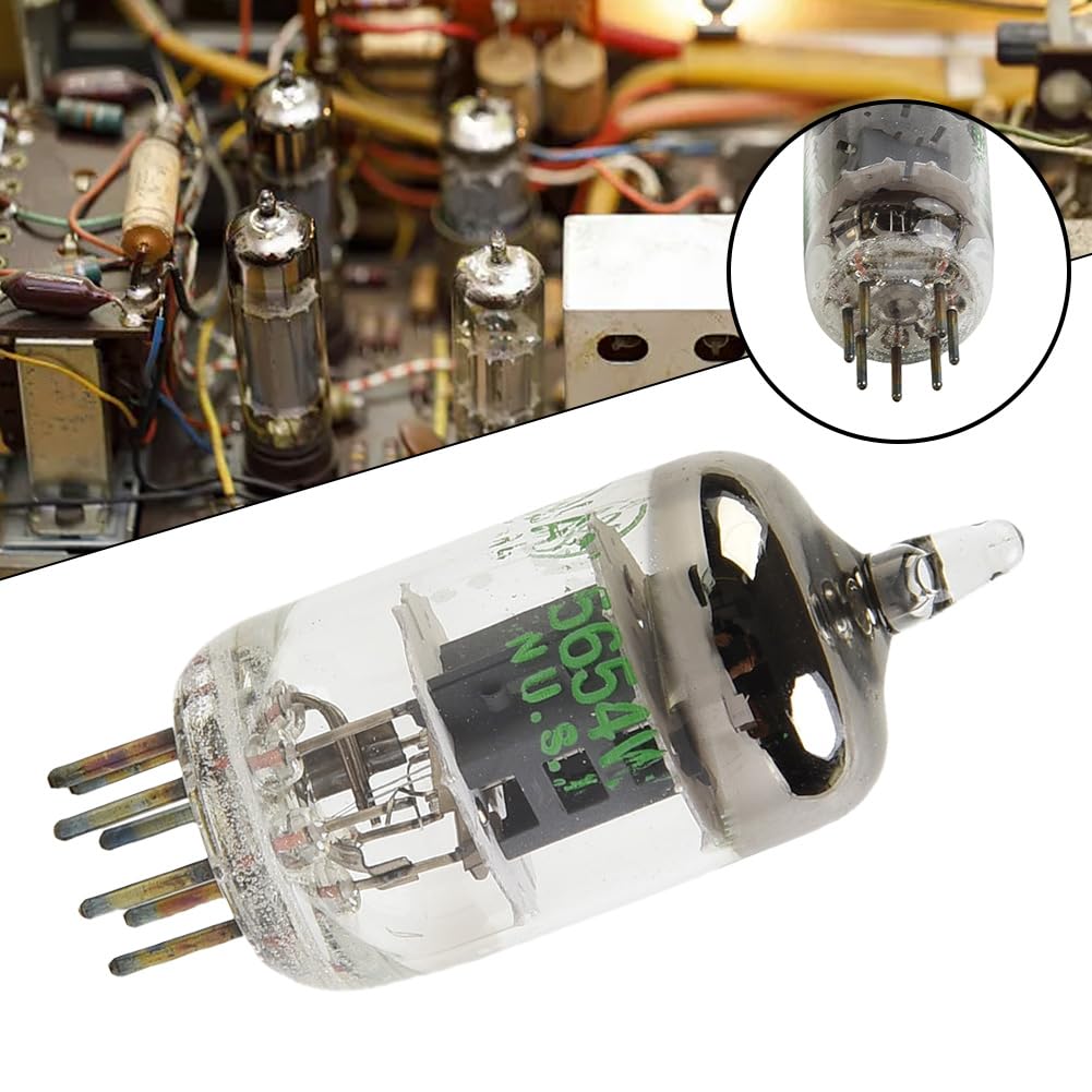 ZYWUOY Lot de 2 tubes sous vide à 7 broches pour GE JAN 5654 W pour tubes à vide 6AK5/6J1/6GB/01/EF95/6J1P