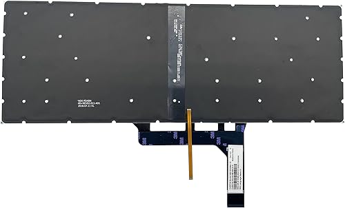 Miniatura 2 de Teclado de repuesto para MSI GS65 Teclado portátil con retroiluminación para GS65VR PS63 GF63 PS42 P65 WP65 WS65 MS-16Q1 US Layout (rojo)