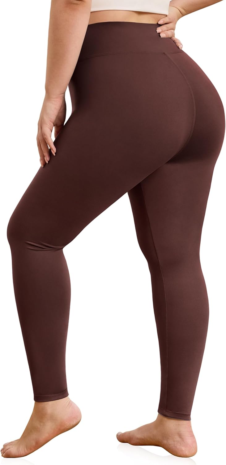 VALANDY Creamlush Plus Size Leggings for Women-High Waisted Tummy Control Buttery Soft Yoga Pants