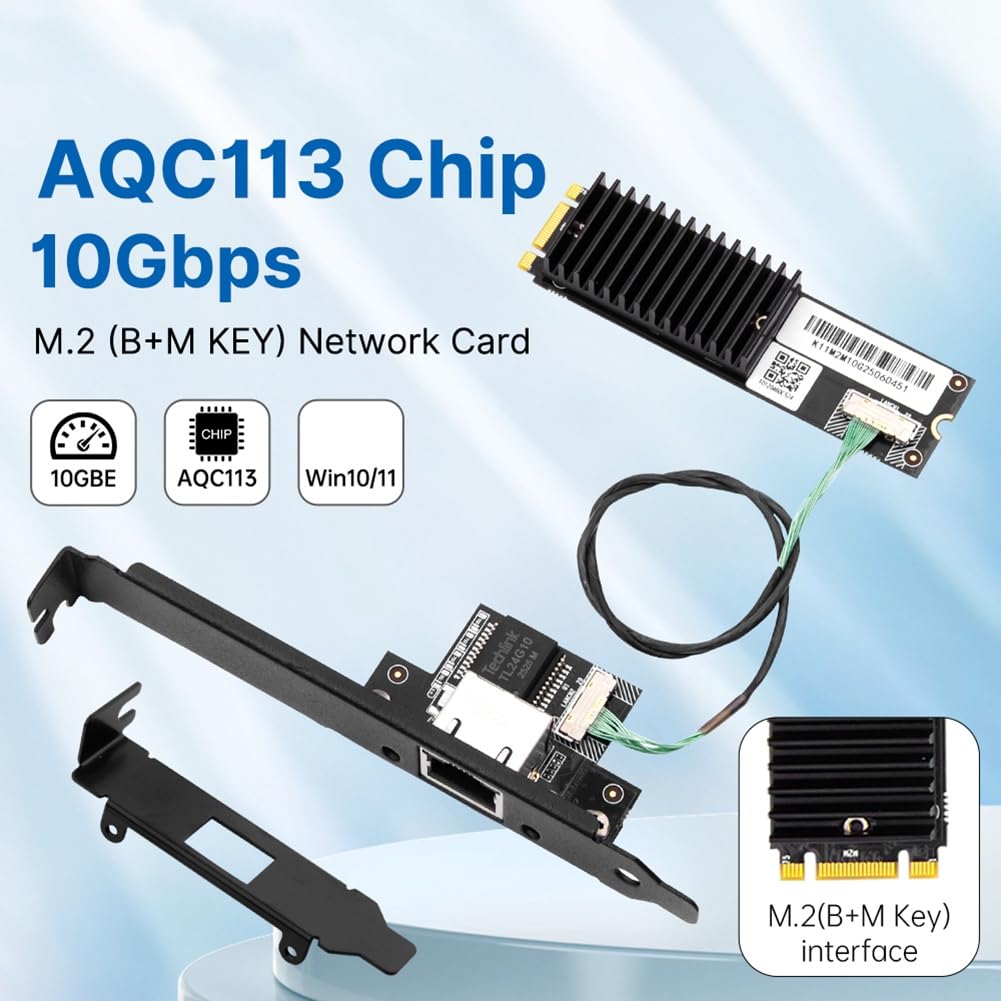 Karta sieciowa M.2 AQC113 10G do gier NAS Pro
