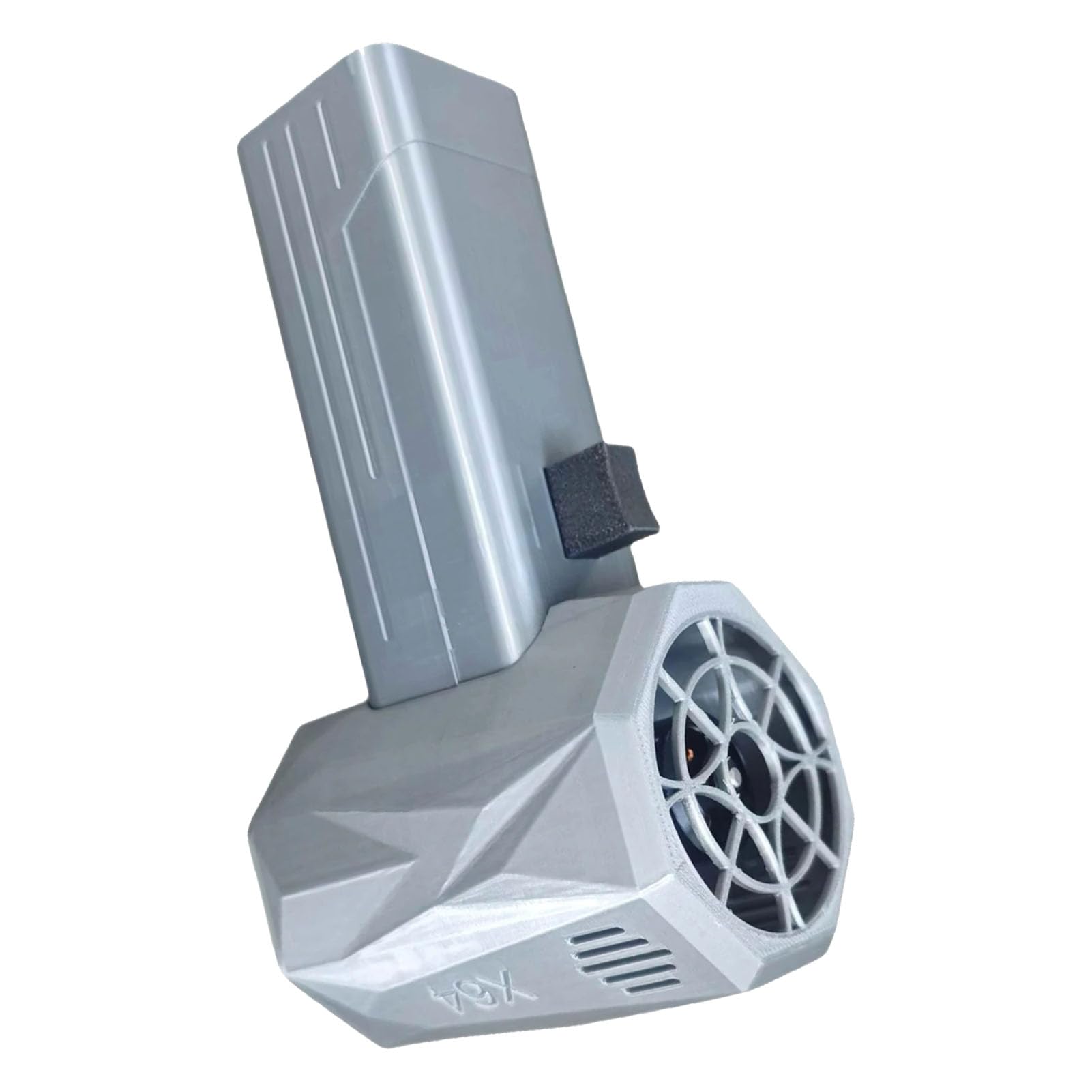 Dmuchawa strumieniowa X64 Pro 64 mm bezszczotkowy silnik turbowentylatorowy do usuwania pyłu przemysłowego, materiał kompozytowy z włókna węglowego, prędkość wiatru 240 km/h, ciąg (Srebrny)