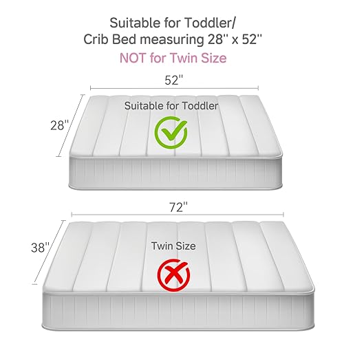 Miniatura 7 de Wowelife Juego de ropa de cama de unicornio de 4 piezas para niños pequeños, juego de sábanas de edredón floral rosa para niños pequeños, juego de