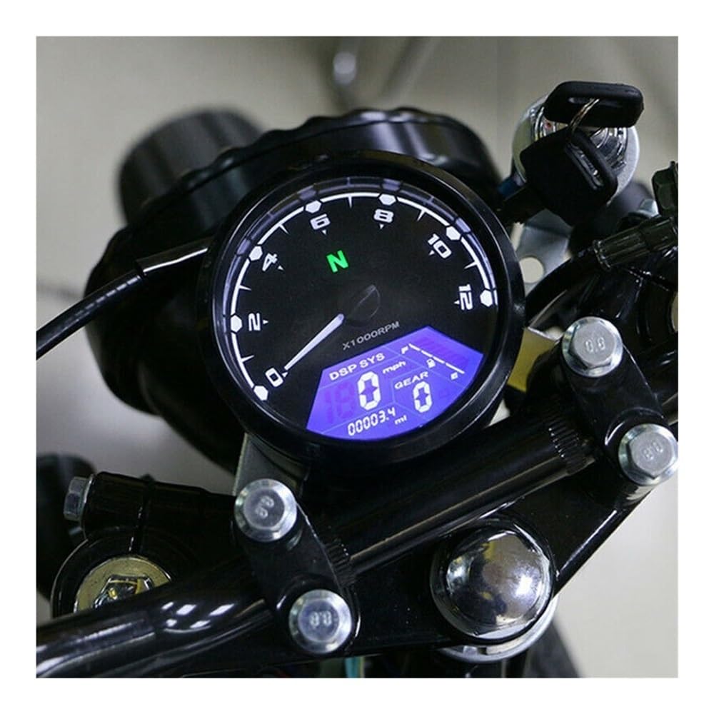 Amazon.co.jp: オートバイ用デジタルタコメーター デジタルオートバイ