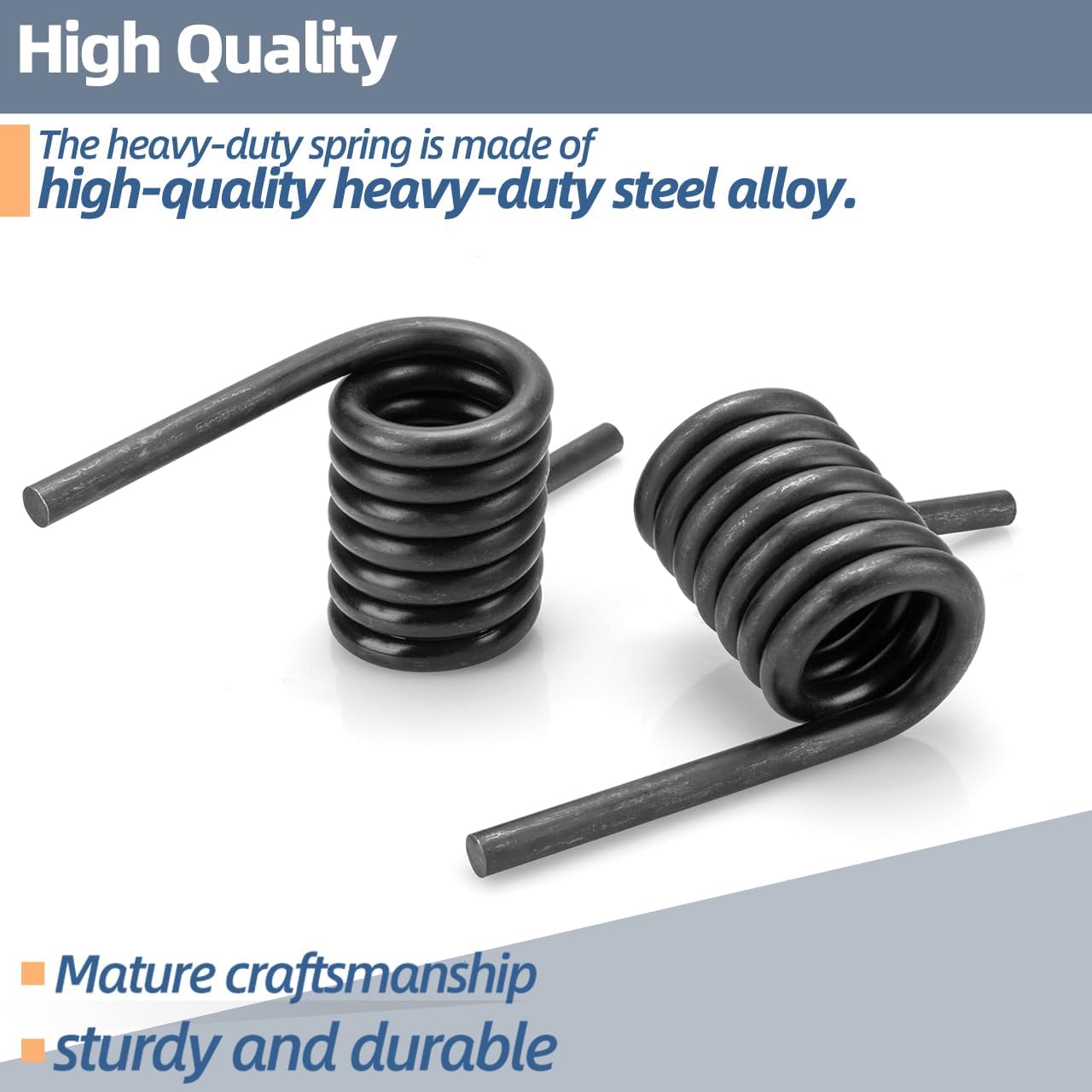 Trailer Ramp Coil Springs, Heavy Duty Trailer Springs Right & Left Ramp Gate 2000 lbs RS16933LH RS16933RH, Fits for Trucks, Trailer Gates (1 Pair)