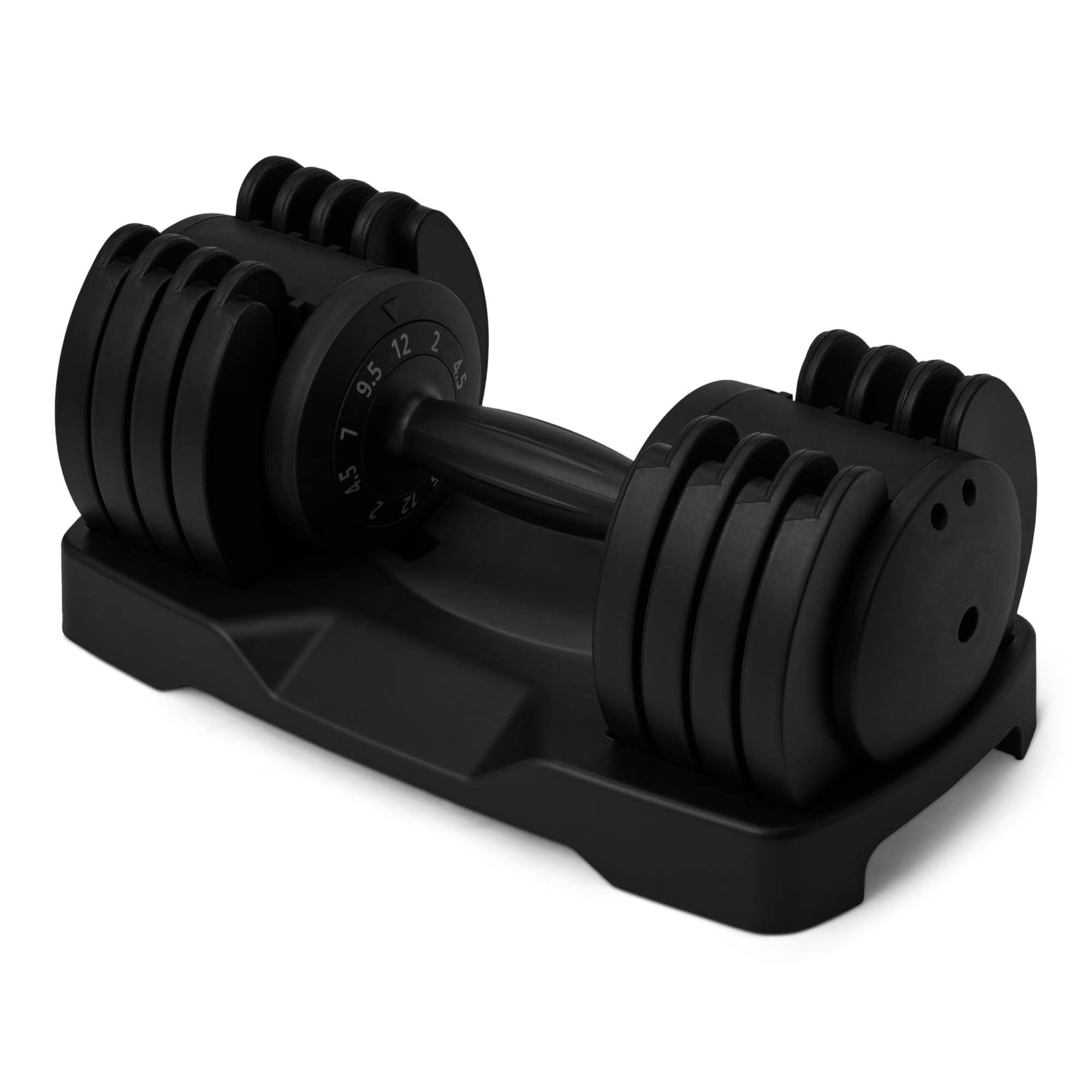 Amazon Basics Adjustable Dumbbell, Single Dumbbell 12kg