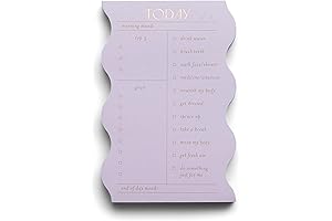 4" x 6" Wavy Daily Self Care Notepad: Empowering Your Priorities and Goals