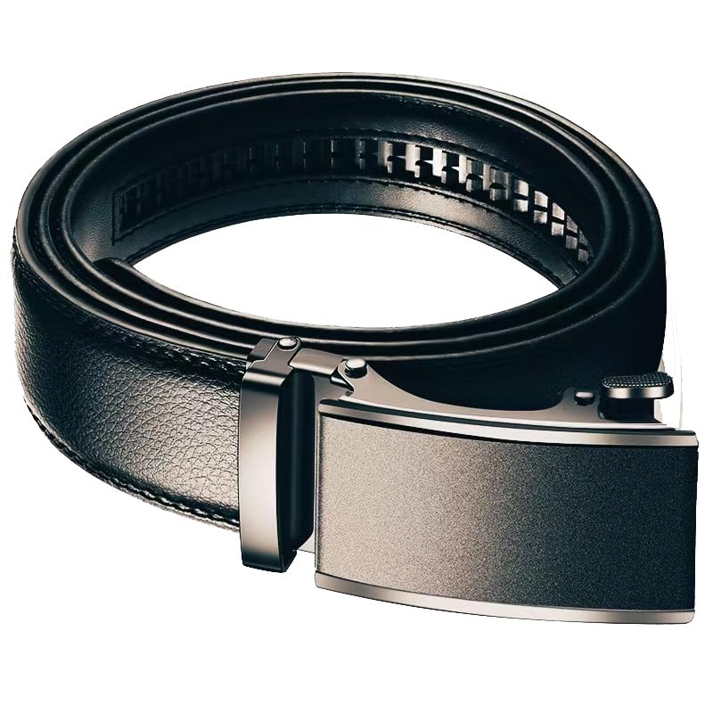 Classic Men's Ratchet Belt with Automatic Buckle, Suitable forvarious crowd.for personal use and gift giving.