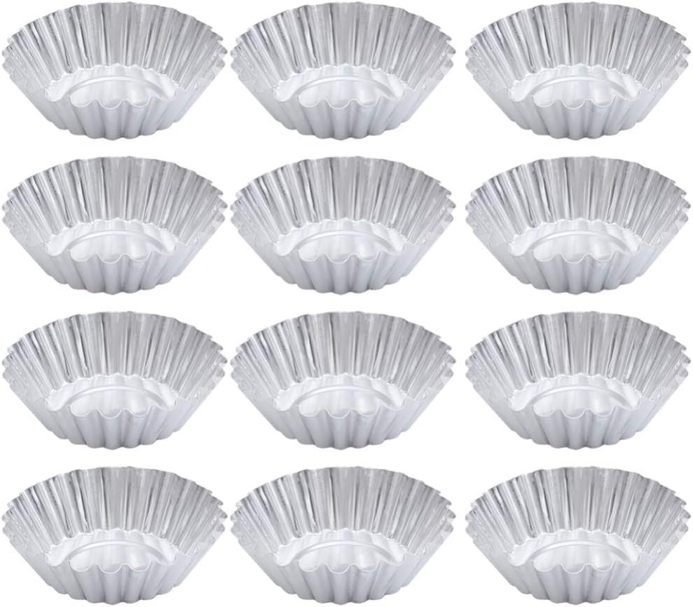 Cake Tin， Non-Stick Cake Mould, Baking Tools Baking Mold,Cake Mould,Baking 100pcs Egg Tart Molds Aluminum Alloy Mini Tart Molds Non- Stick Reusable Cupcake Muffin Baking Cup DIY Cake Tart Pudding Pan