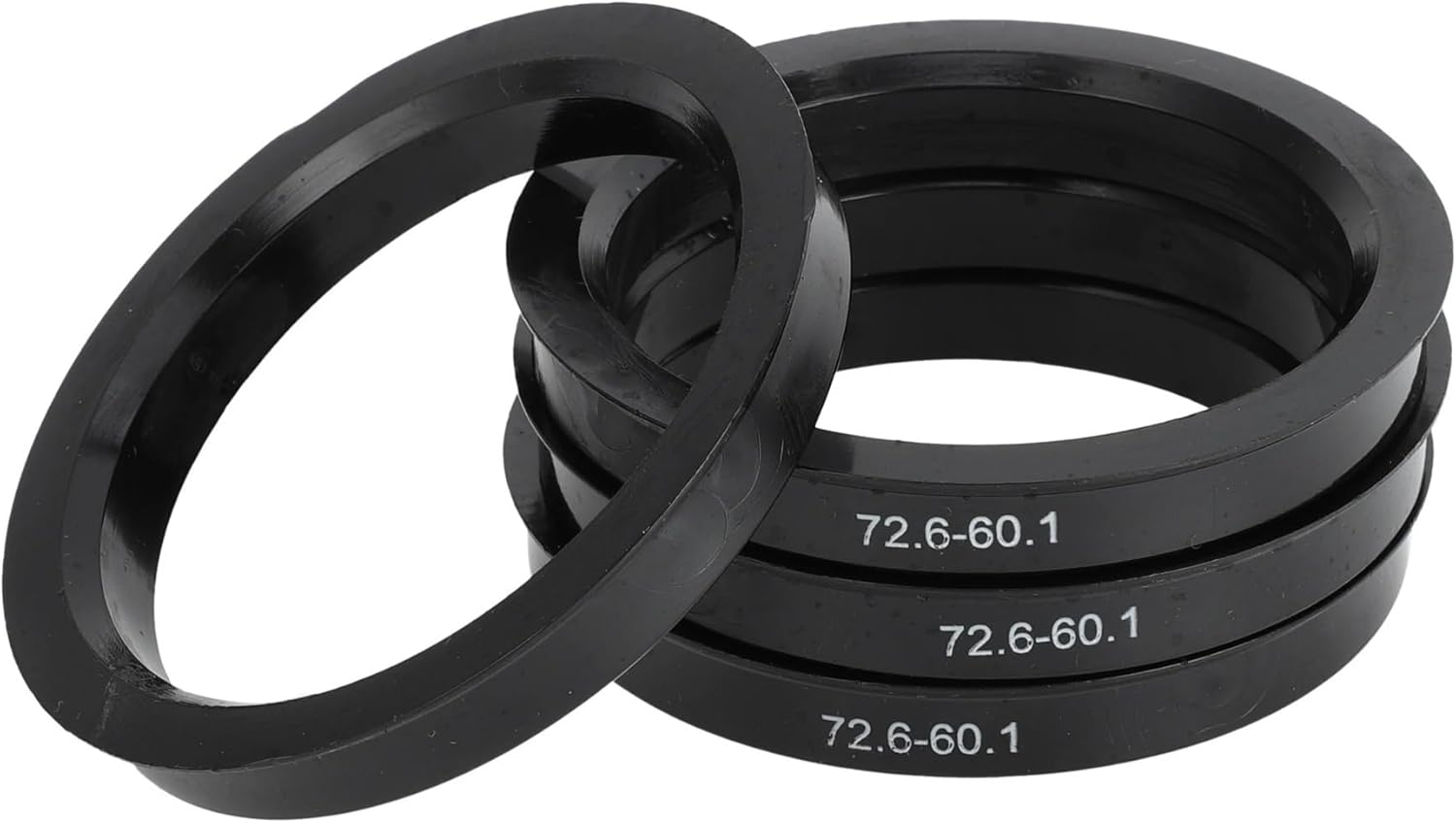 4 pcs Car Hub Centric Rings Plastic Wheel Bore Center OD 73.1 72.6 74.1 to ID 57.1 64.1 54.1 66.1 mm(Type B 72.6-60.1 mm)