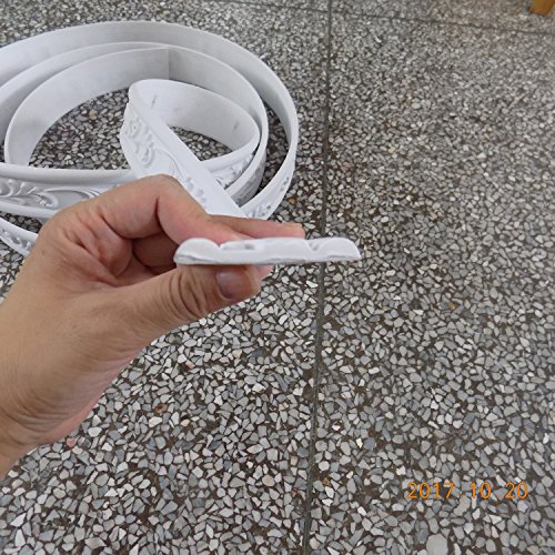 Zhangbl Flexible Moulding Trim for Background Wall or Wall Waist 1.8 inch (4.5cm) Width x 0.31" Thickness (1.8" x 115") - Thumbnail 6