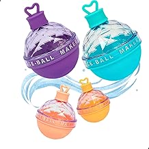 Kit com 2 Formas para Bolas de Gelo em Silicone – Cores Sortidas, Tampa Hermética, Livre de BPA, Reutilizável, Gelo Decorativo para Drinks e Bebidas