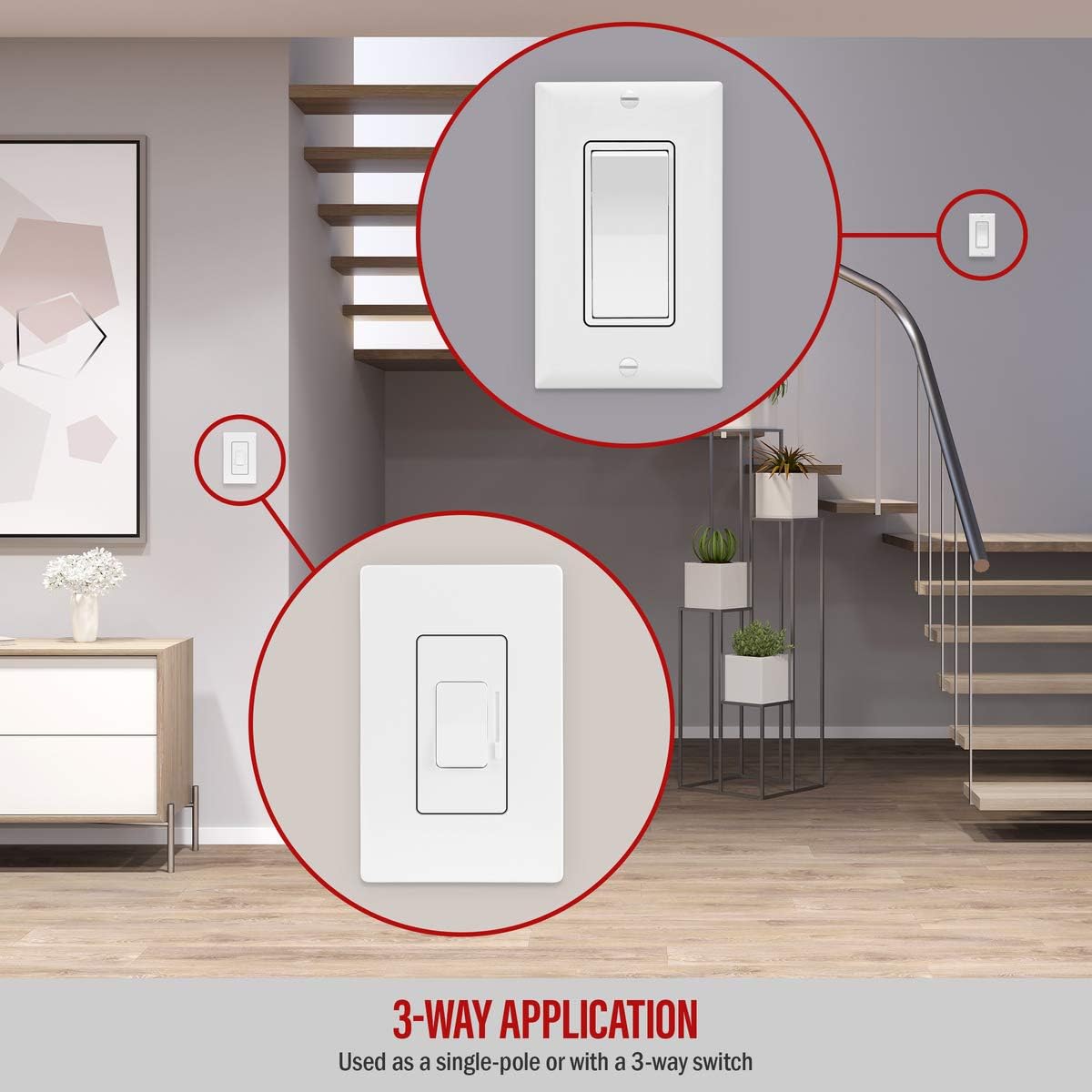 Best Seller ENERLITES Low Voltage Slide Dimmer Decorator Switch, On/Off Rocker, for 0-10V Dimmable LED and Fluorescent Fixtures, Single-Pole or 3-Way, UL Listed, 51300L-W, White Big Sale ENERLITES Low Voltage Slide Dimmer Decorator Switch, On/Off Rocker, for 0-10V Dimmable LED and Fluorescent Fixtures, Single-Pole or 3-Way, UL Listed, 51300L-W, White