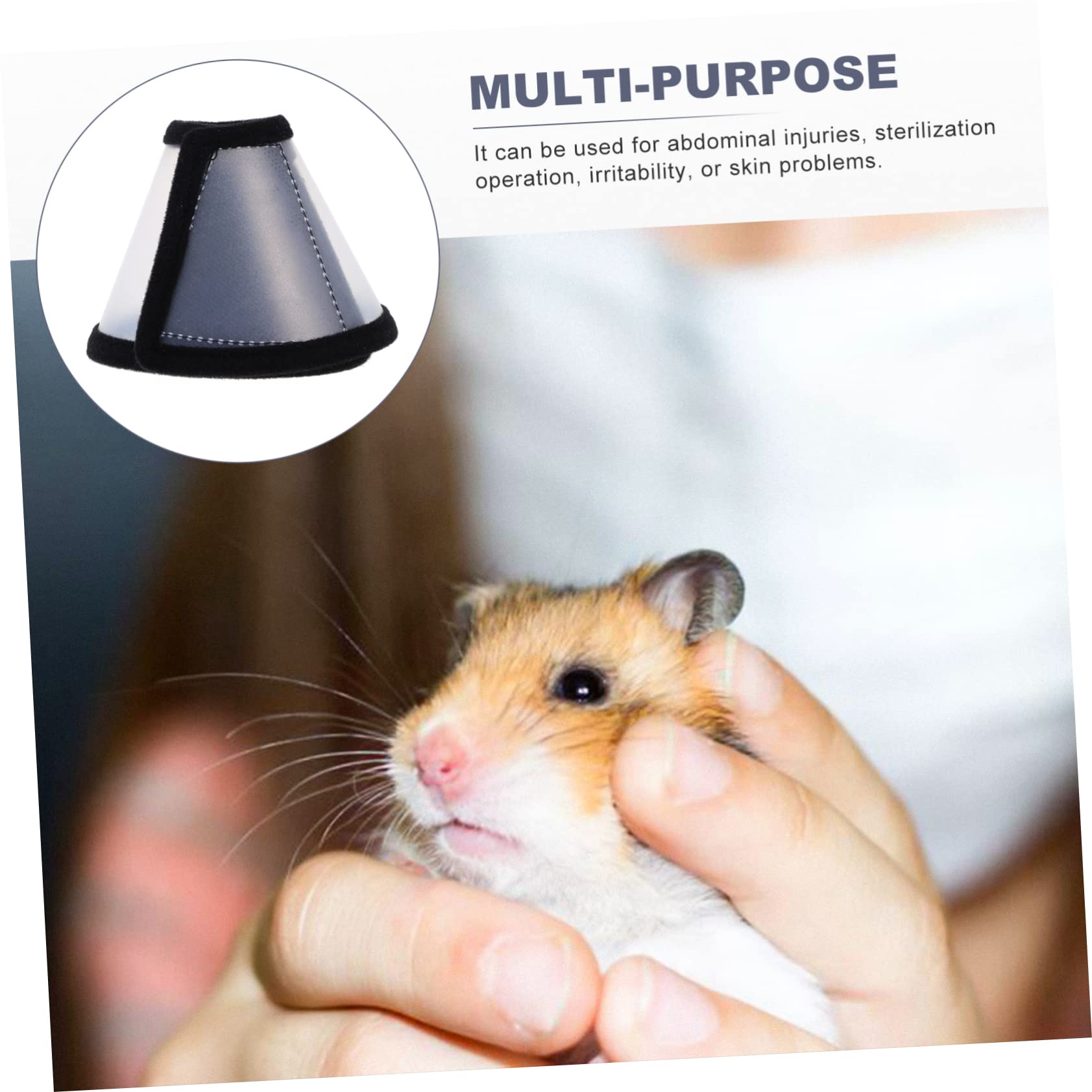 FONDOTIN Stylish Chic Design Hamster Collar Protective Pet Supplies Elizabeth Circle for Hamster Recovery