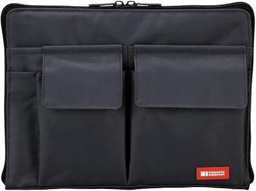 Miniatura 10 de LIHITLAB Funda para portátil con bolsillos de almacenamiento bolsa en bolsa 10 x 138 pulgadas color negro A7554-24