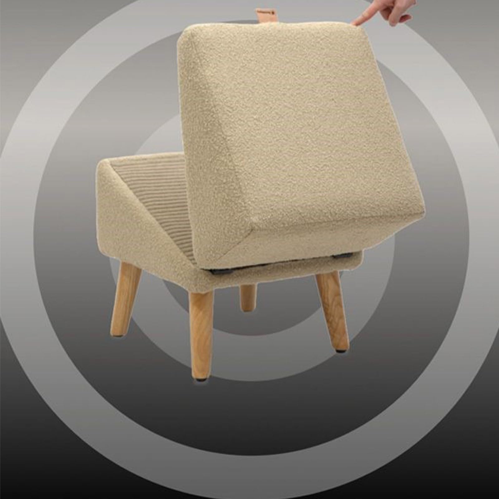 Rampa ottomana multifunzionale per animali domestici, con struttura e design ergonomico (A, 45 x 43 x 21 cm)
