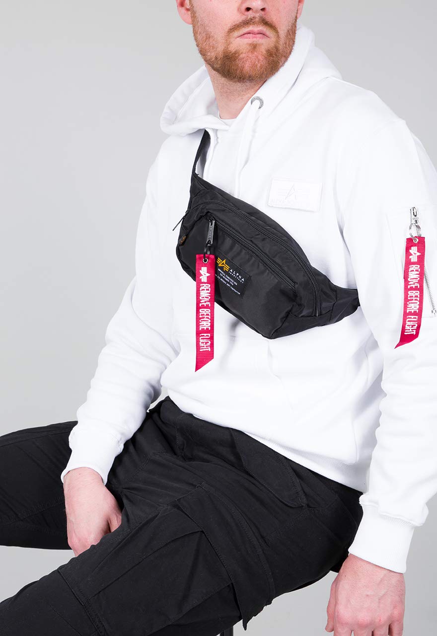 Alpha Industries Uniseks Crew Waist Bag Black One Size