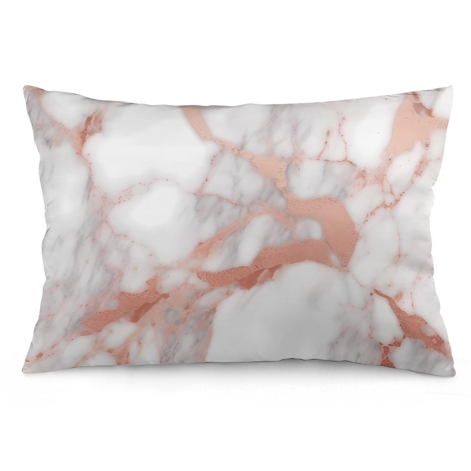 NTVOWPZO 2 Pack Decoration Throw Pillow Covers 12 "x20 Pillowcases Covers Rose Gold Marble Pillowcases Modern Farmhouse Home Decor Sofa Cushions Covers for Couch Bed Living Room
