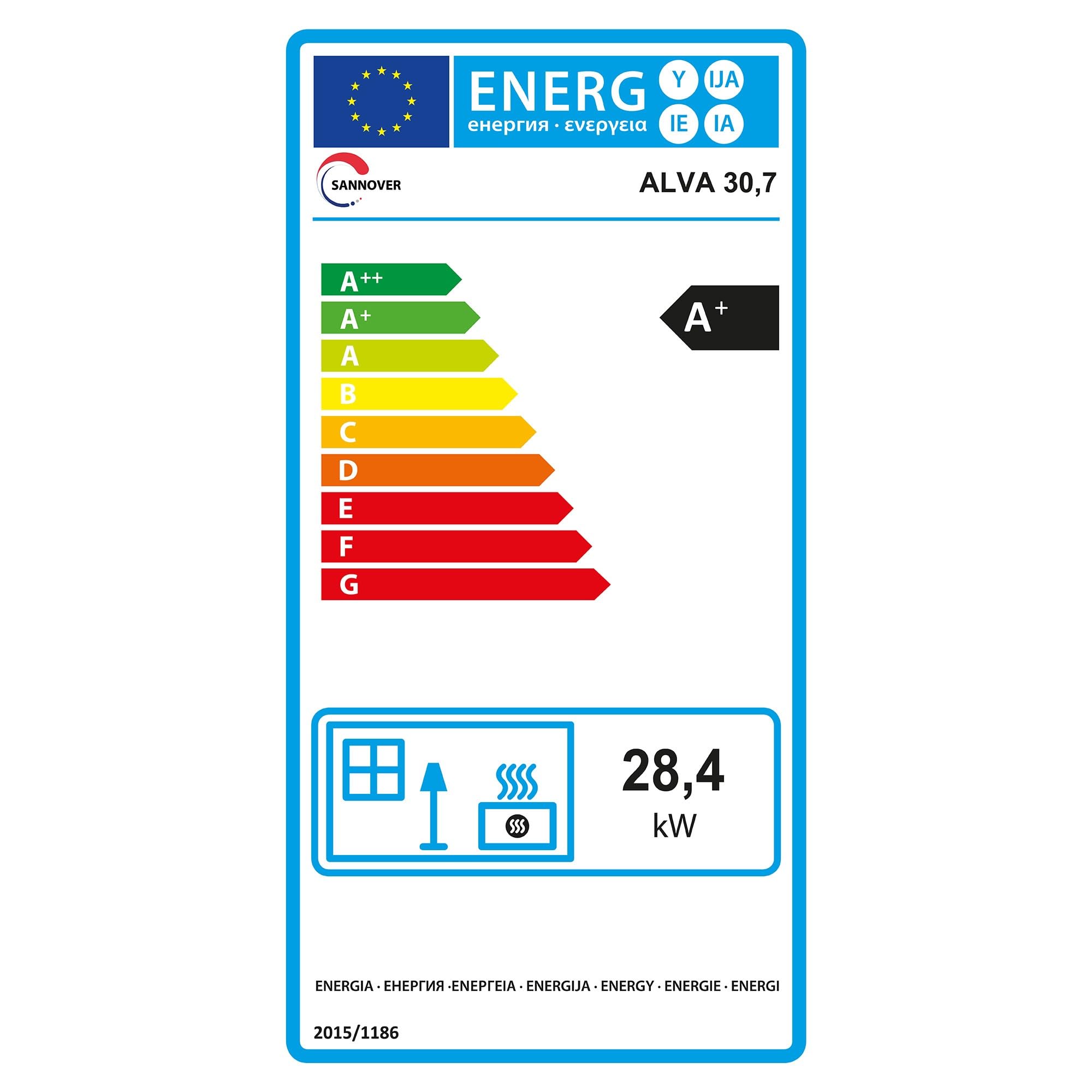Caldaia Pellet Compact Alva 30,7 kW Sannover