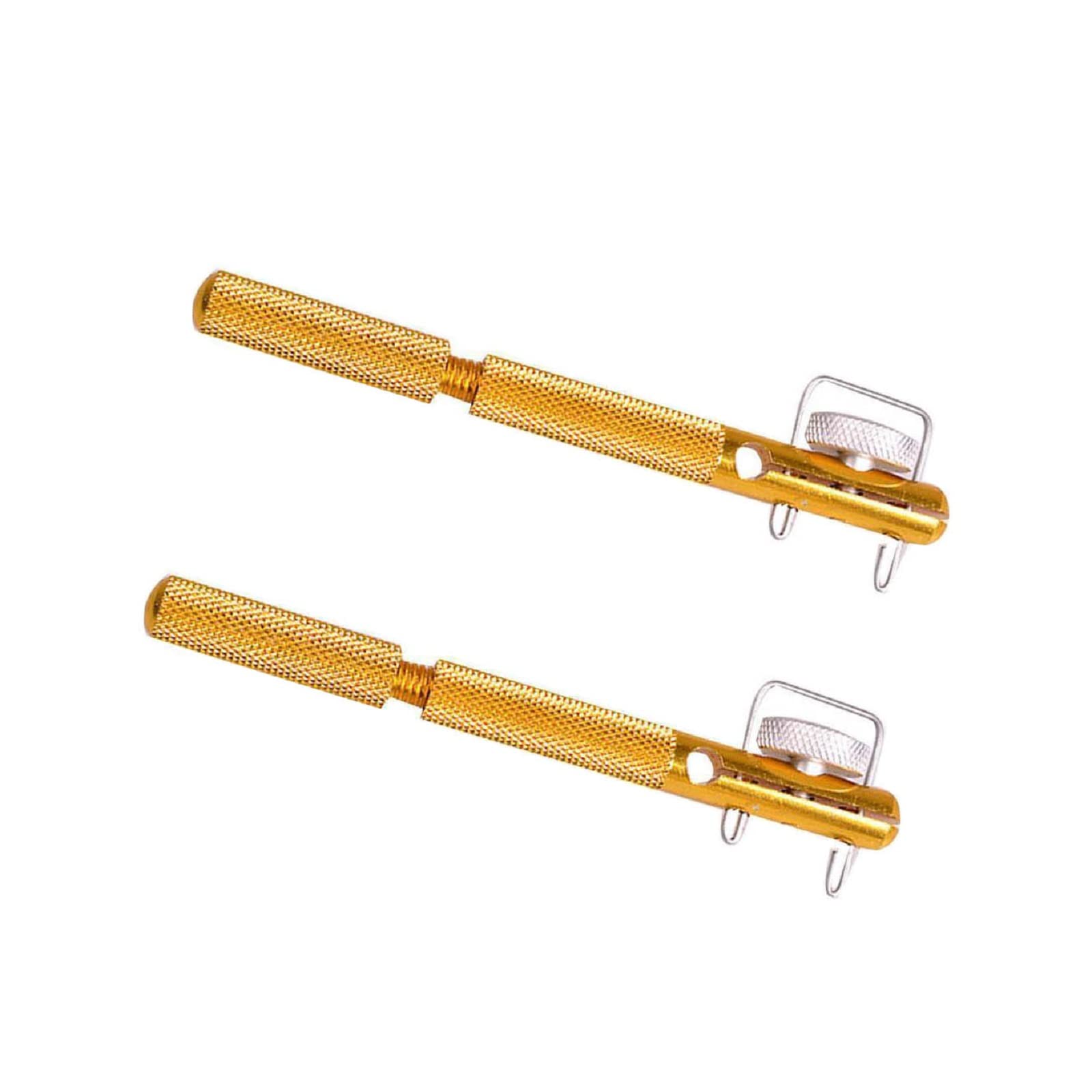 MIPAHI 2 Pieces of Fishing Hook Line Knotting Device,Manual and Portable Aluminum Alloy Tying Device,Practical and Convenient Fishing Knotting Tool