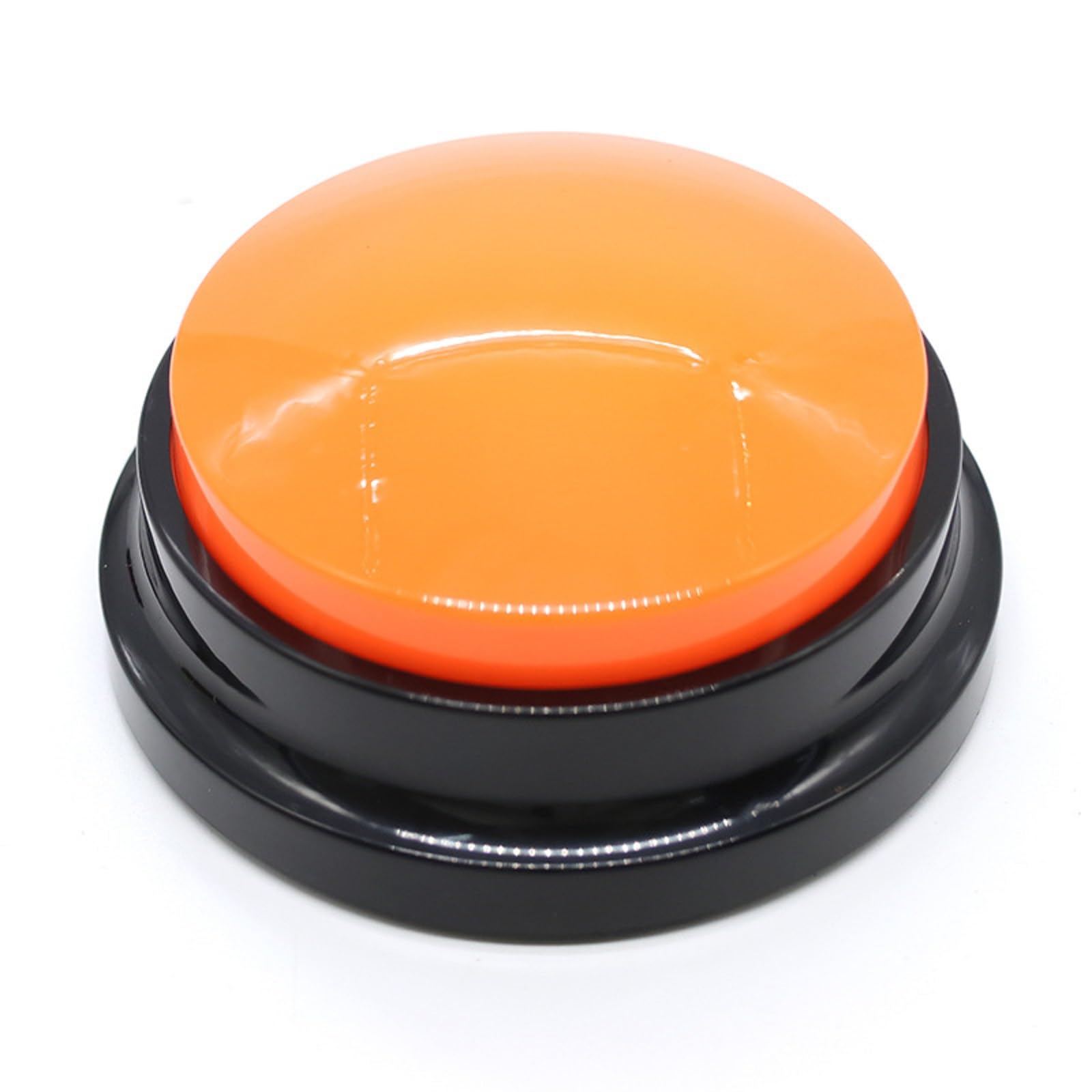 Recordable Sound Button Communication Interactive Toy Recorder Playback Talking Puppy Kitten Recording Voice Button for Kids Learning (Orange)