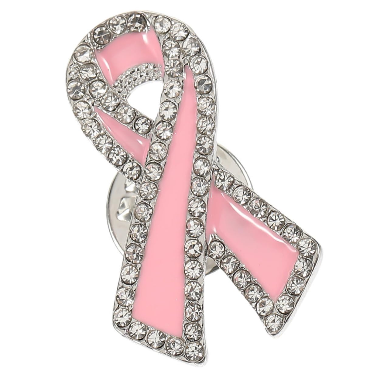 COLLBATH Breast Awareness Brooch Pin Metal Decorative Brooch Breast Ribbon Lapel Pin for Suit Women's Lapel p