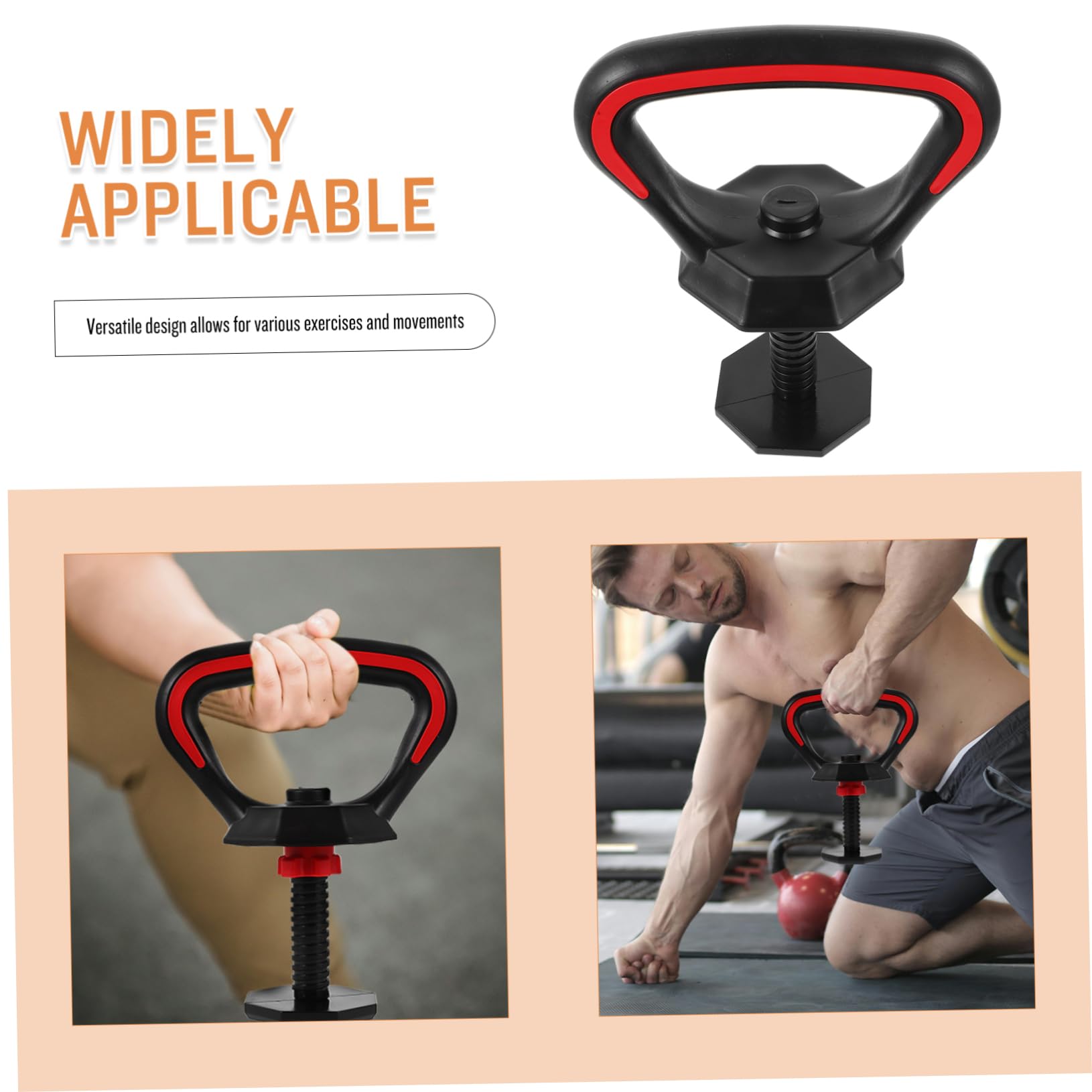 Abaodam Adjustable Kettlebell Grip Handle Versatile Replacement for Kettlebell Equipment Durable and Sturdy for Various Exercises Compatible with Standard Weights for Home