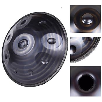 【ハンドパン】スティールパン 黒 Amazon | ハンドパン スティールドラム 打楽器 ，ハンドパンD