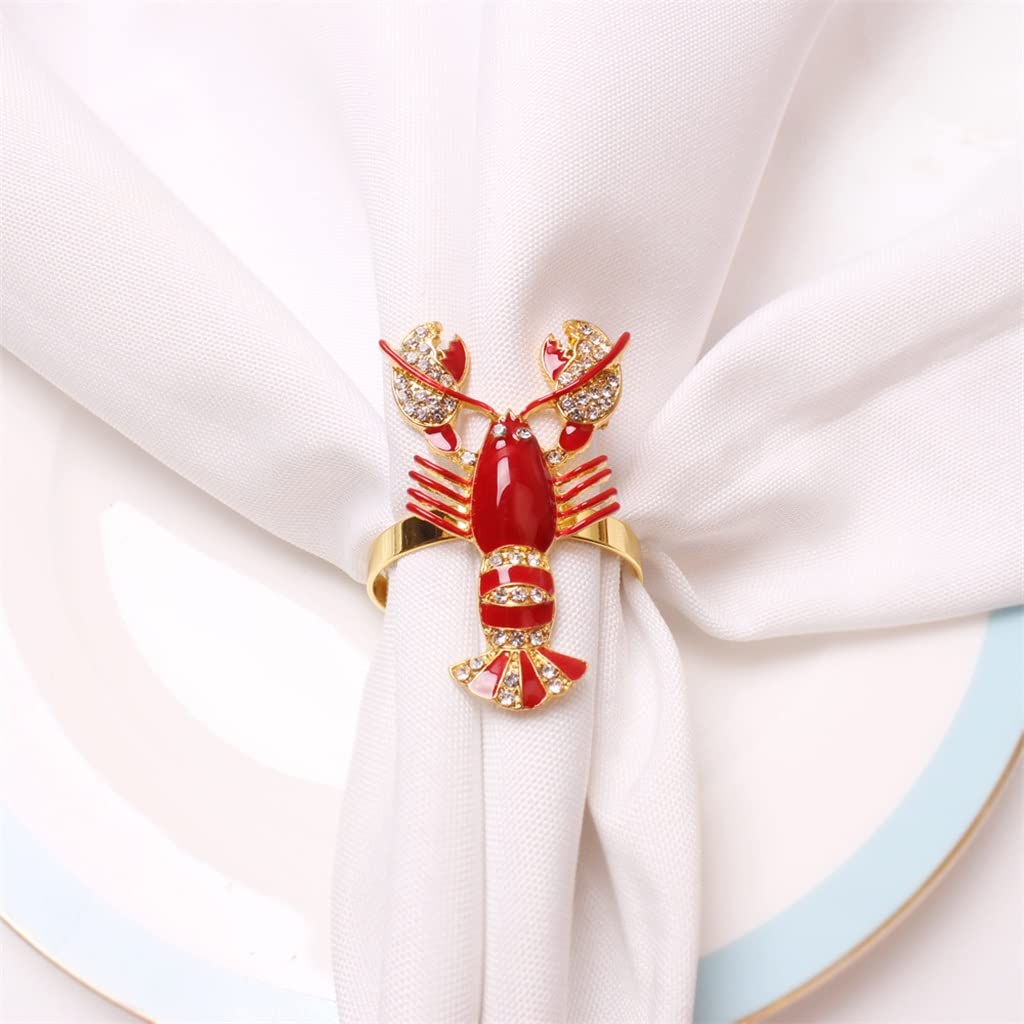 Lot de 12 Ronds de Serviette en Papier pour Table de Banquet d'hôtel (Rouge, Taille Unique)