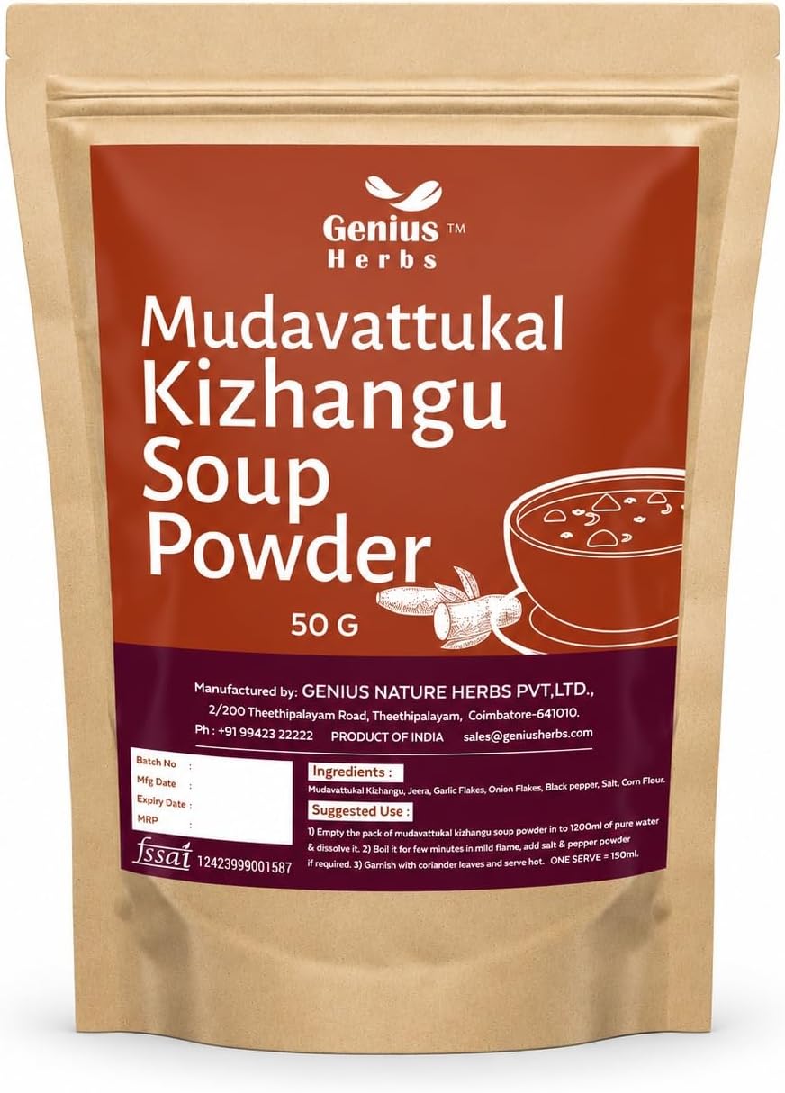 Mudavattukkal Kizhangu Soup Powder | Veg Goat Leg Tasty Pre Mix - 50G For Healthy Joints, Strenthen Bones Pack Of 1