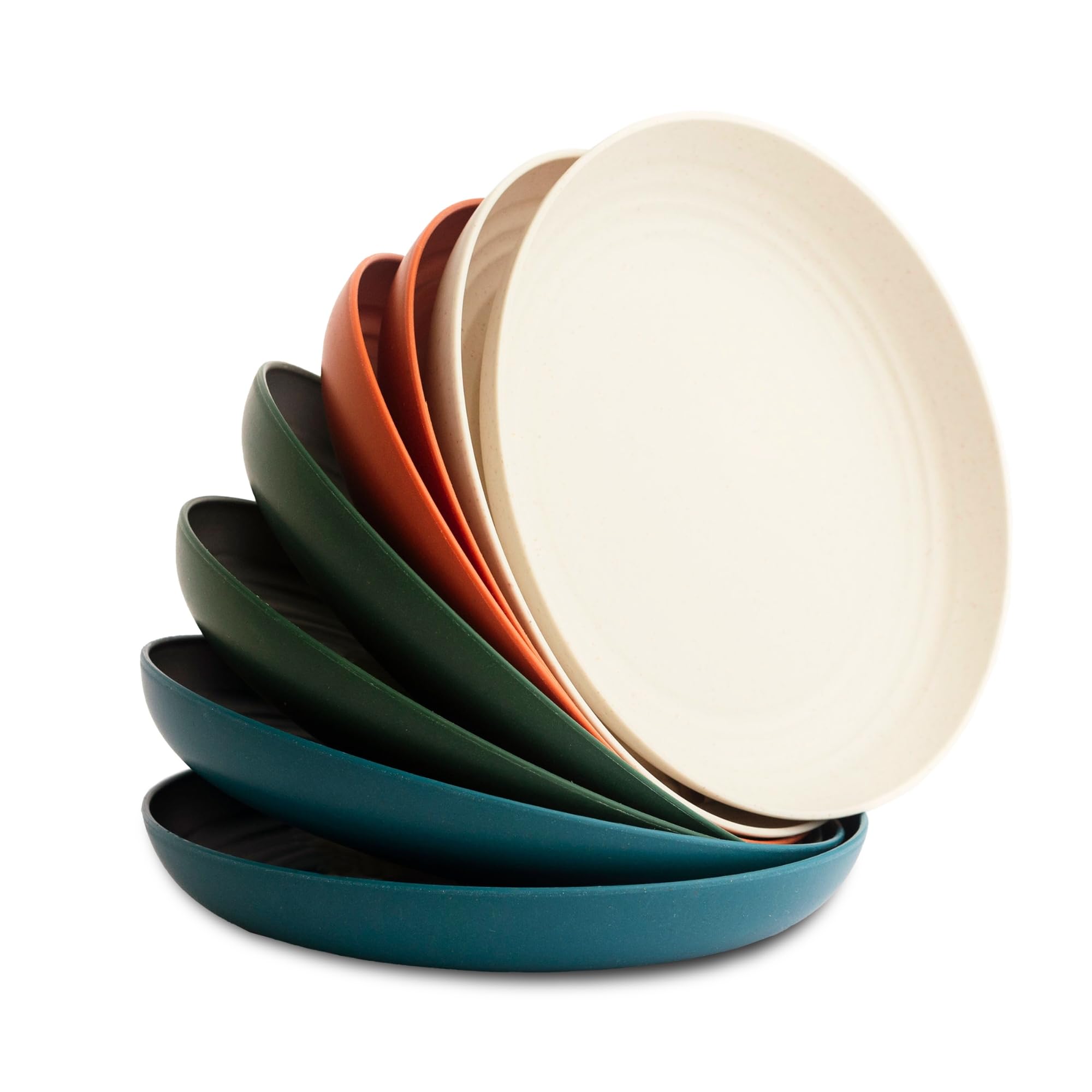 Nook Theory 8-Pack Wheat Straw Plates Urban
