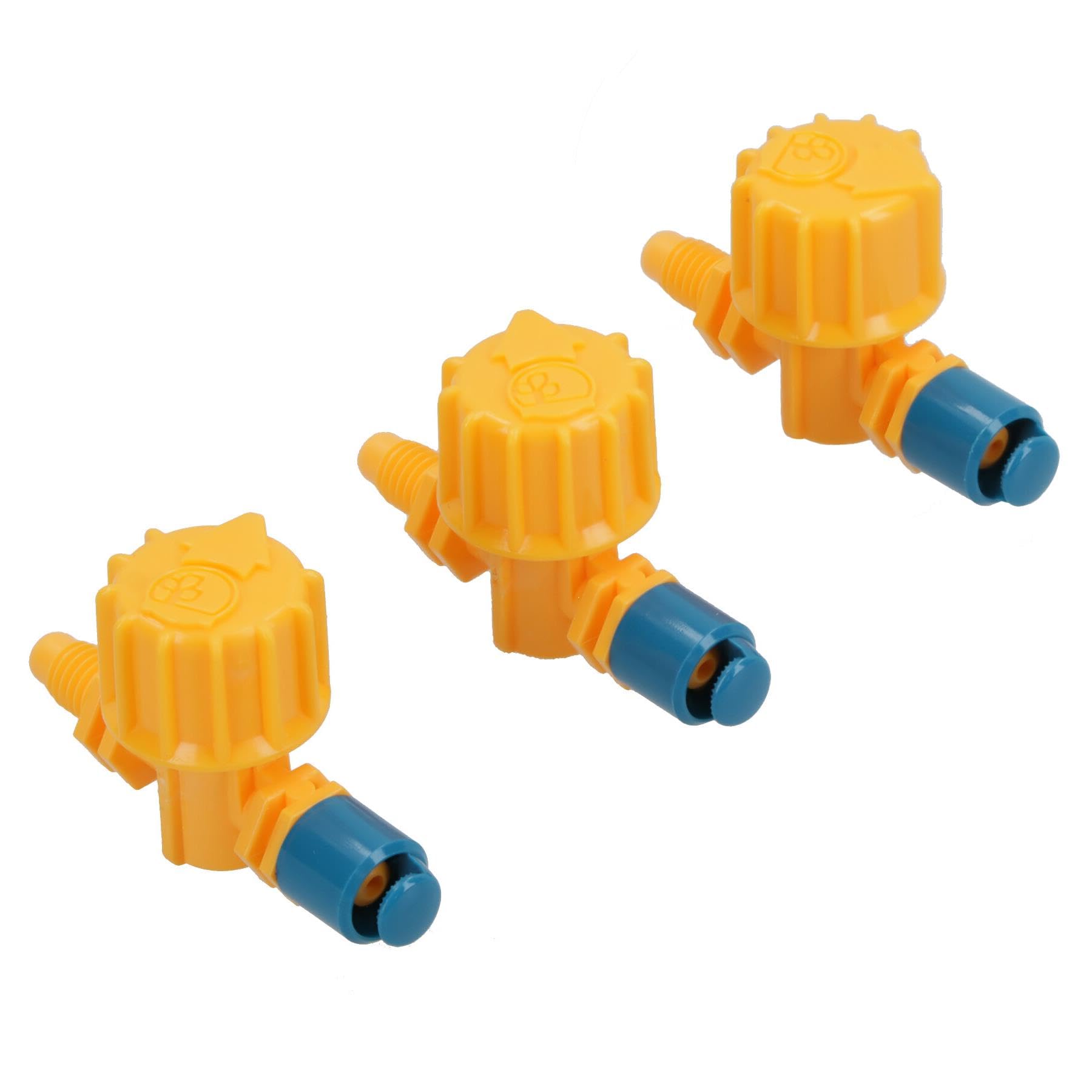 180 Degree Adjustable Micro Jet Watering Sprayer For 4 and 13mm Pipe 3pc