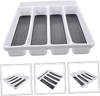 Vista 8 de Bandeja organizadora de cubiertos para cocina, soporte de cubiertos compartimentado, solución de almacenamiento para utensilios, ideal para uso