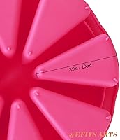 Vista 3 de Molde de rebanada de pastel de 8 cavidades, molde para hornear rebanada de pizza, molde para hornear pan de maíz, mousse, molde para pizza, jabón