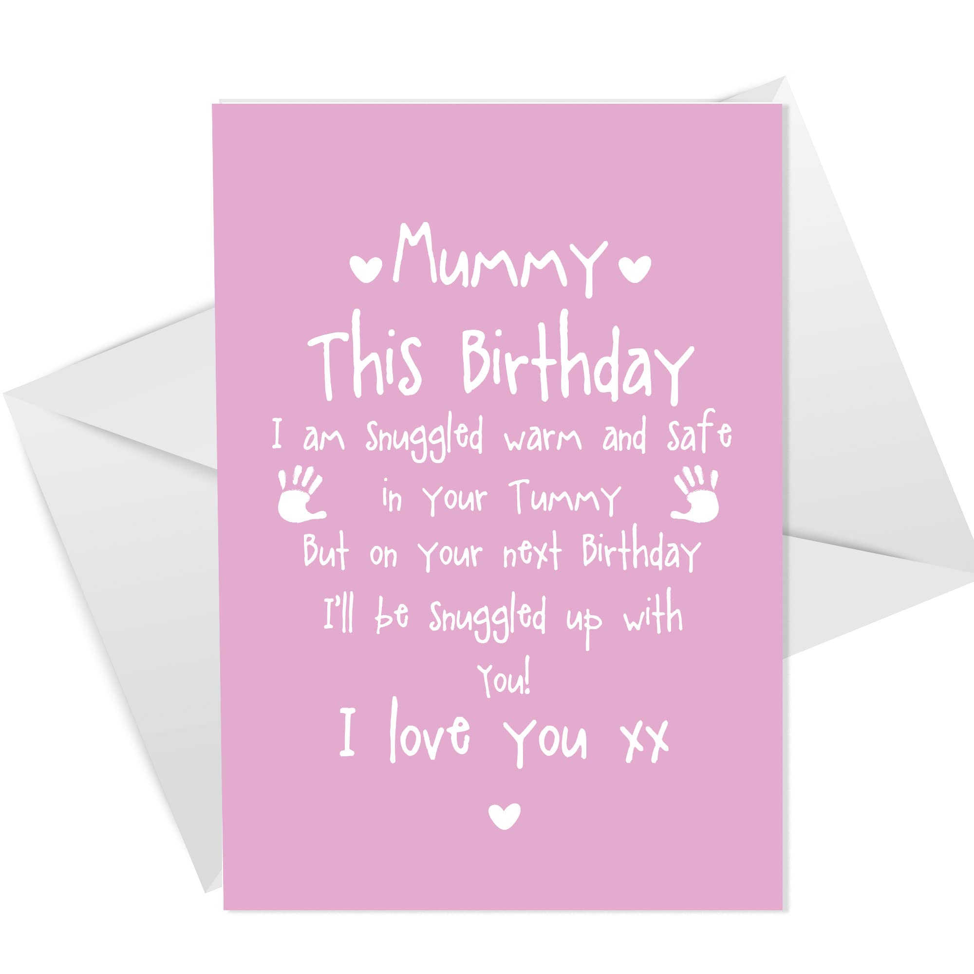 Cute Mummy to Be Birthday Card Love Baby Bump Poem For Mummy Pregnant