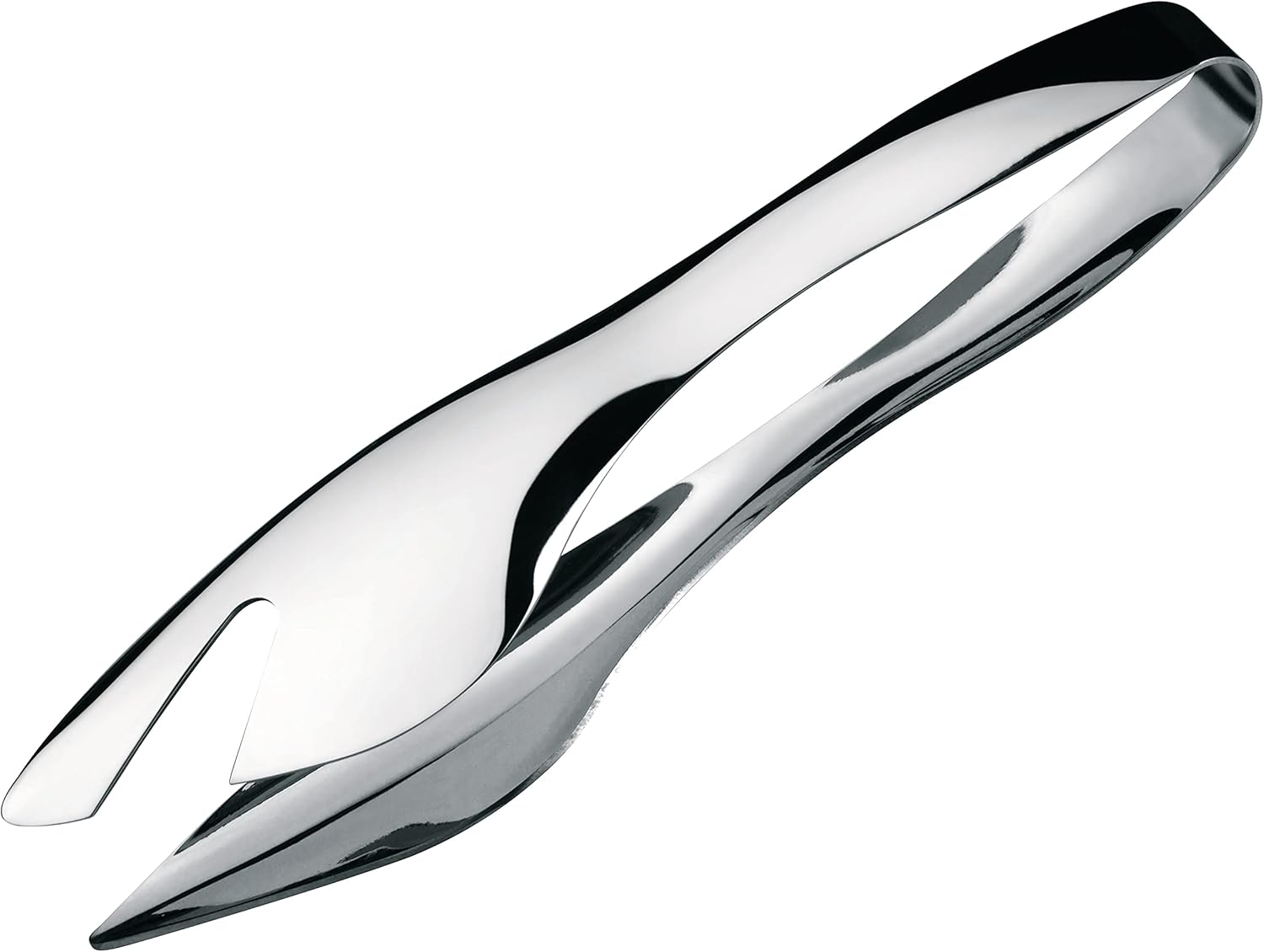 Deluxe Chrome Plated Salad Tongs, Stainless Steel, 24cm