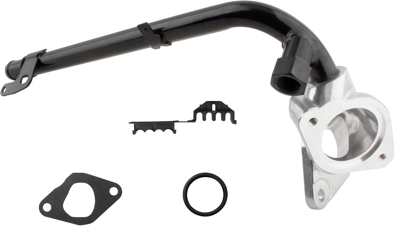 BOXI 902-103 Water Outlet Adapter Pipe Housing Assembly Fits for Chevrolet S10 1998 1999 2000 2001 2002 2003 for GMC Sonoma 1998 1999 2000 2001 2002 2003 L4 2.2L Lower/Replaces 12563996 1575226