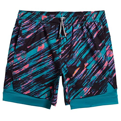 Image of maamgic Mens Workout Shorts 2 in 1 Stretch 5 inch / 7 inch Gym Shorts Running Shorts with Compression Liner Zip Pocket