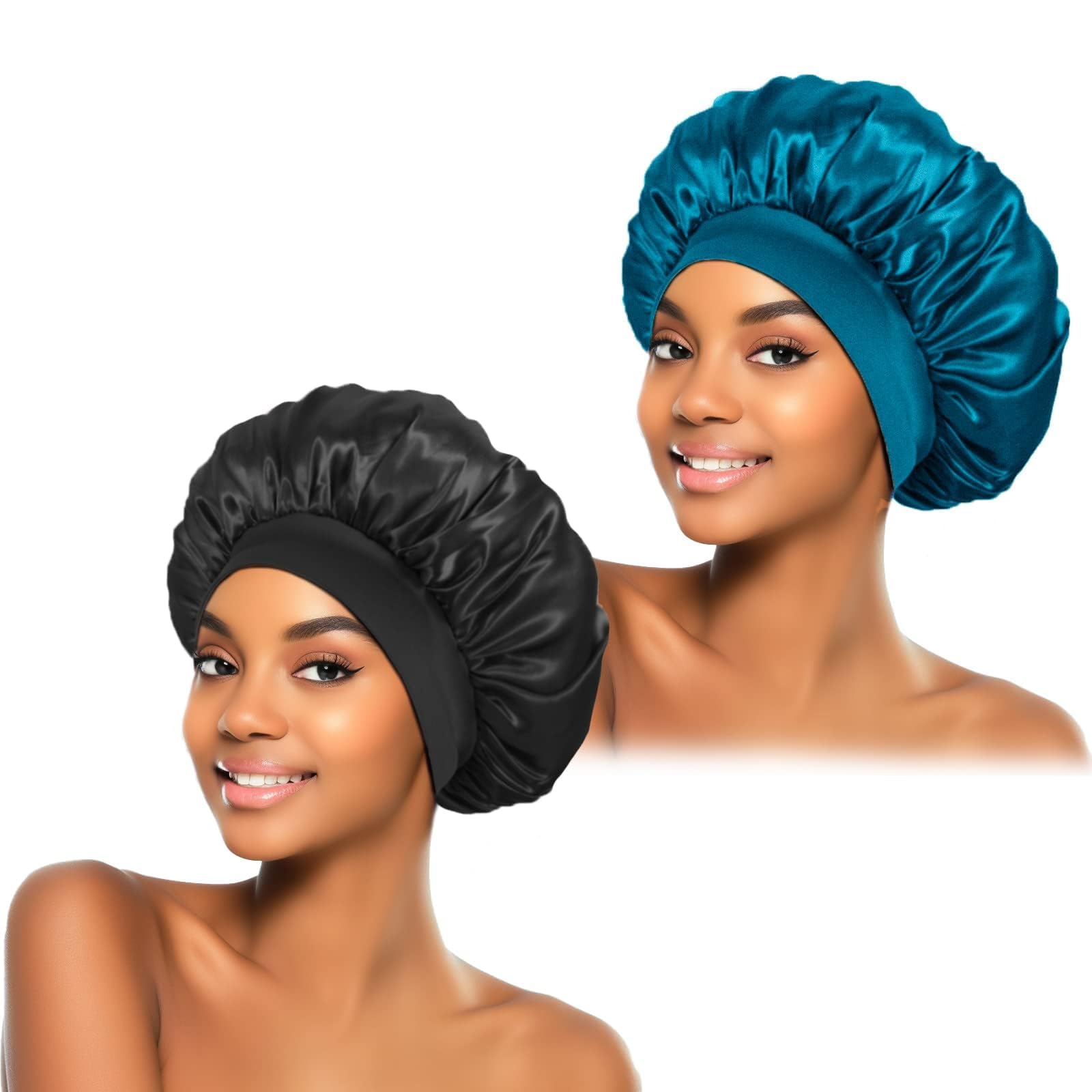 ZHENSILK 2Pcs Silk Bonnet - hair accessories | Mubboo