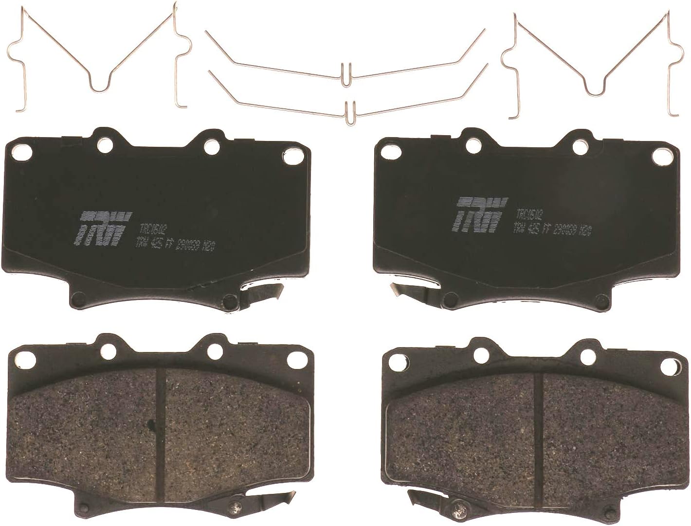TRW Pro TRC0502 Disc Brake Pad Set For Toyota Land Cruiser 1991-1997, Front, And Other Applications