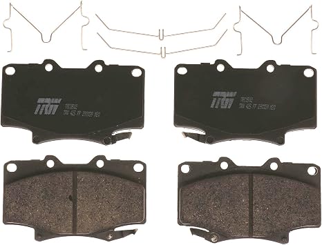  TRW Pro TRC0502 قرص الفرامل مجموعة لتويوتا لاند كروزر 1991-1997 ، أمامي ، وتطبيقات أخرى 